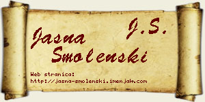 Jasna Smolenski vizit kartica